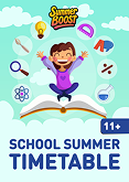 11+ School Summer Timetable